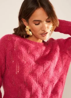Pull Col Bateau Framboise Mantiby Sud Express