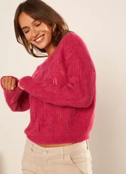 Pull Col Bateau Framboise Mantiby Sud Express