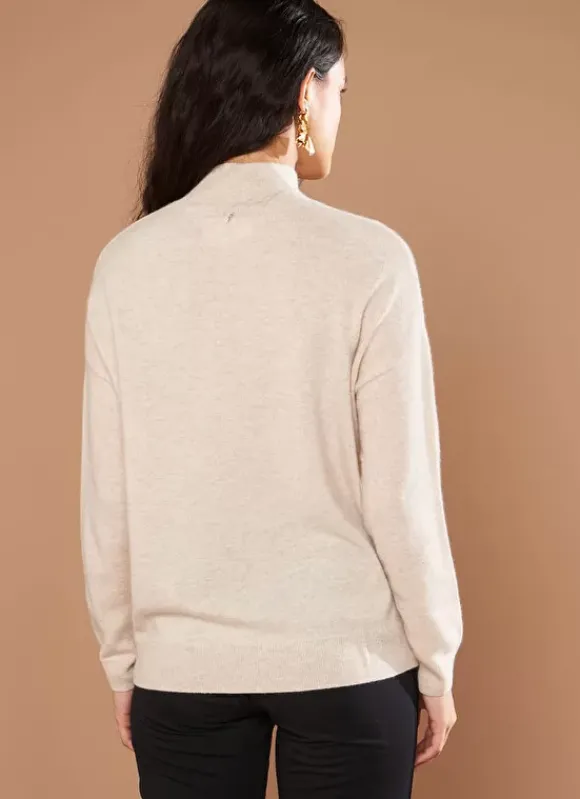 Pull Col Montant En Cachemire Beige Chine Myangela Sud Express