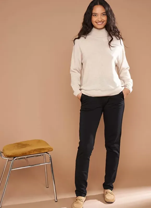 Pull Col Montant En Cachemire Beige Chine Myangela Sud Express