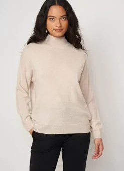 Pull Col Montant En Cachemire Beige Chine Myangela Sud Express