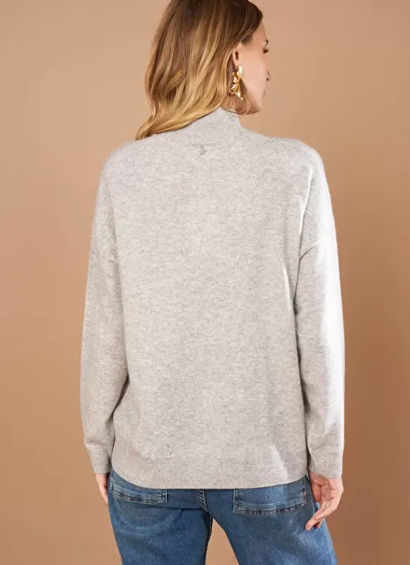 Pull Col Montant En Cachemire Perle Chine Myangela Sud Express