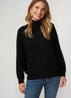 Pull Col Montant En Cachemire Noir Myangela Sud Express