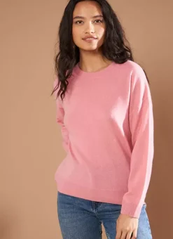 Pull Col Rond 100% Cachemire Blush Mapoue Sud Express