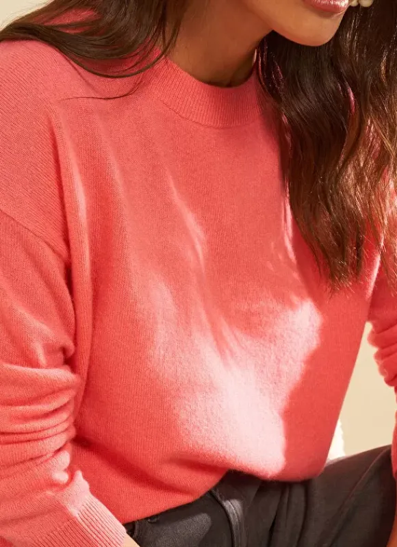 Pull Col Rond 100% Cachemire Lipstick Mapoue Sud Express