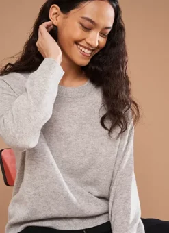 Pull Col Rond 100% Cachemire Perle Chine Mapoue Sud Express