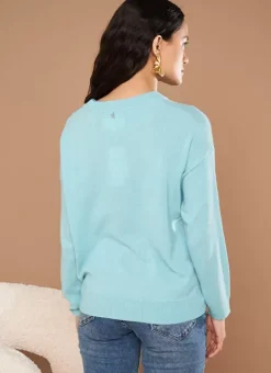 Pull Col Rond 100% Cachemire Calanques Mapoue Sud Express