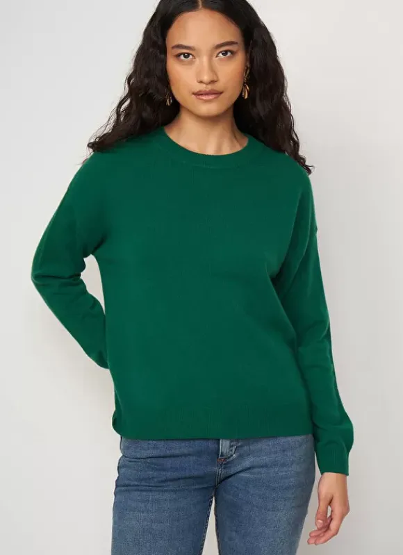 Pull Col Rond 100% Cachemire Green Mapoue Sud Express
