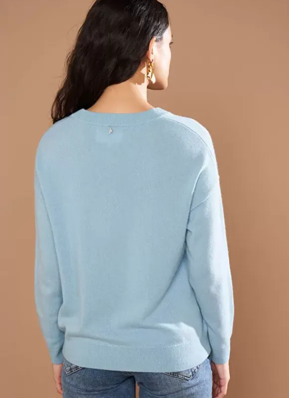 Pull Col Rond 100% Cachemire Orage Mapoue Sud Express