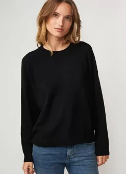 Pull Col Rond 100% Cachemire Noir Mapoue Sud Express