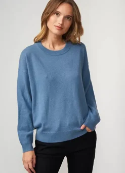 Pull Col Rond 100% Cachemire Denim Mapoue Sud Express