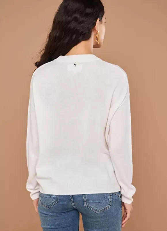Pull Col Rond 100% Cachemire Milk Mapoue Sud Express