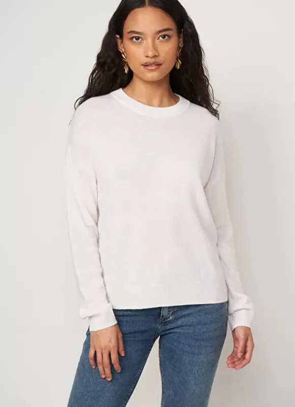 Pull Col Rond 100% Cachemire Milk Mapoue Sud Express