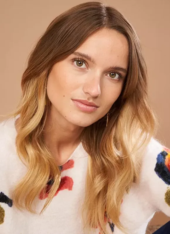 Pull Col Rond Avec Imprime Floral Poudre Mariah Sud Express