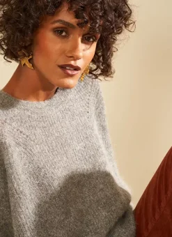 Pull Col Rond Gris Moncoeurox Sud Express