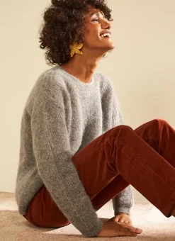 Pull Col Rond Gris Moncoeurox Sud Express