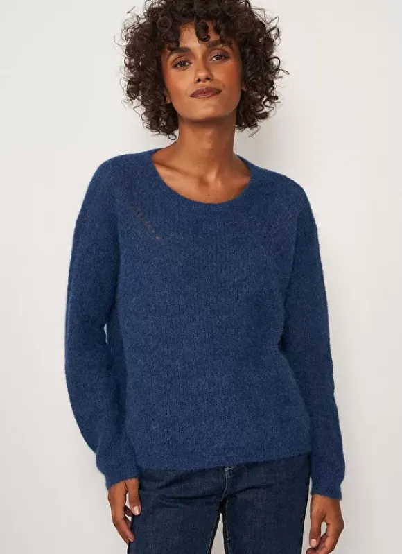 Pull Col Rond Indigo Moncoeuro Sud Express