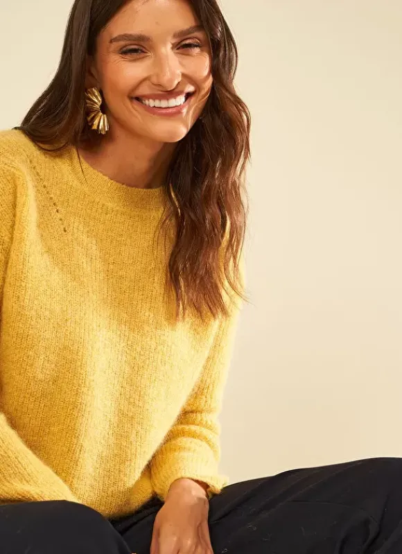 Pull Col Rond Jaune Moncoeurox Sud Express