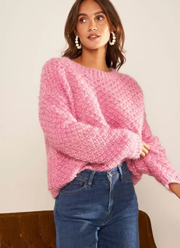 Pull Col Rond Rose Mozere Sud Express