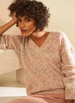 Pull Col V A Sequins Poudre Marissa Sud Express