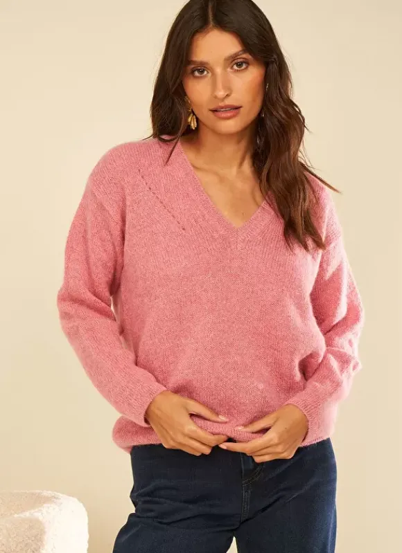 Pull Col V En Mohair Malabar Mannakayx Sud Express