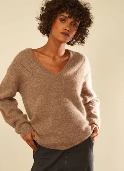 Pull Col V En Mohair Vison Mannakayx Sud Express