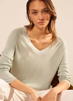Pull Col V Irise Amande Madeleine Sud Express