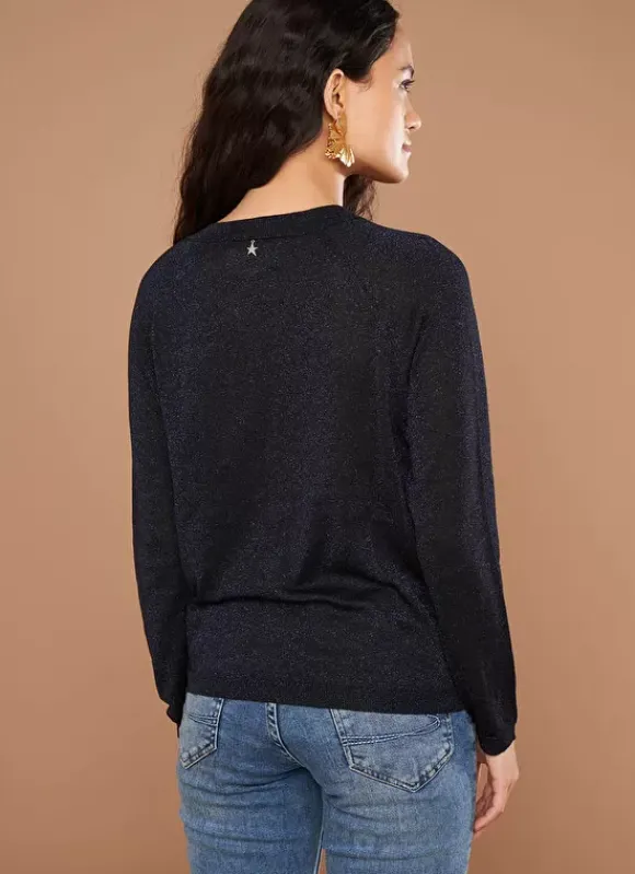 Pull Col V Irise Marine Madeleine Sud Express