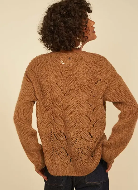Pull Col V Vison Margot Sud Express