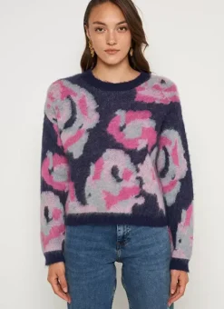 Pull Imprime Fleuri Marine Muscari Sud Express