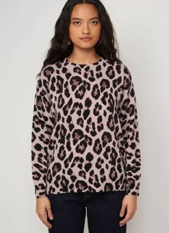 Pull Leopard 100% Cachemire Camel Maricka Sud Express