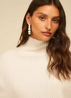 Pull Pur Cachemire A Cotes Milk Monetalou Sud Express