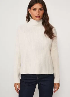 Pull Pur Cachemire A Cotes Milk Monetalou Sud Express