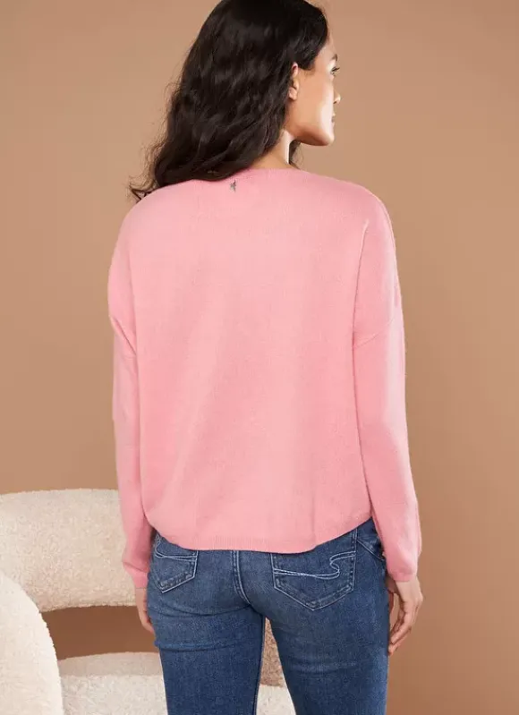 Pull Pur Cachemire Blush Monna Sud Express