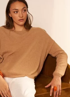 Pull Pur Cachemire Camel Monna Sud Express