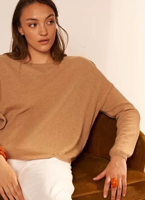 Pull Pur Cachemire Camel Monna Sud Express