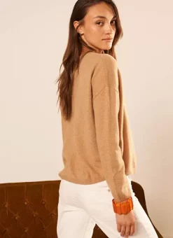 Pull Pur Cachemire Camel Monna Sud Express
