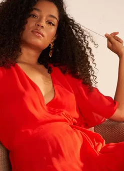Robe Courte Elegante Rouge Rachibi Sud Express