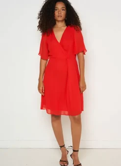 Robe Courte Elegante Rouge Rachibi Sud Express