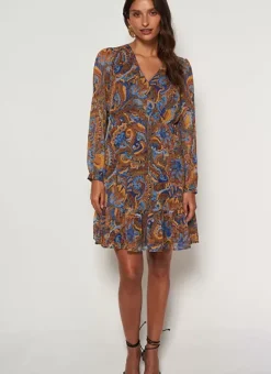 Robe Courte Imprimee Indigo Ragatha Sud Express