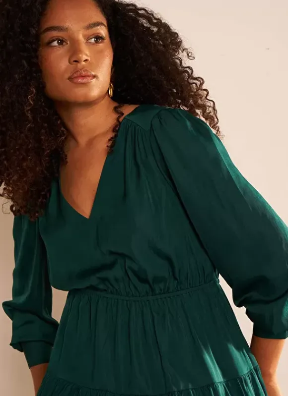 Robe Courte Satin A Encolure V Bouteille Rascalou Sud Express