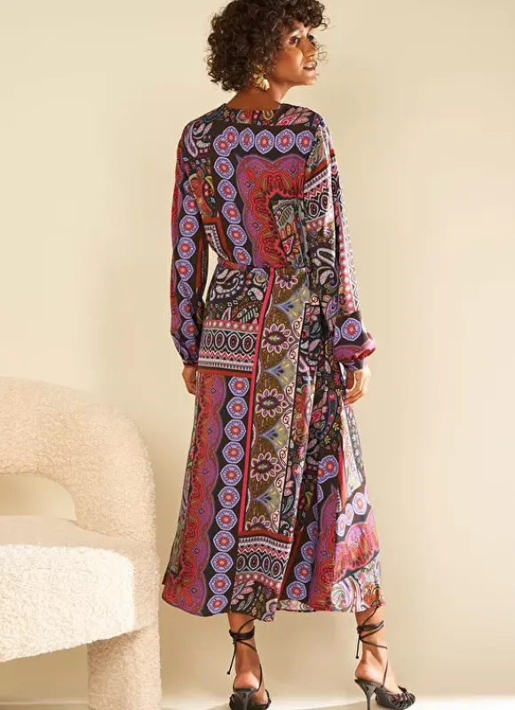 Robe Longue Imprimee Kaki Ralage Sud Express