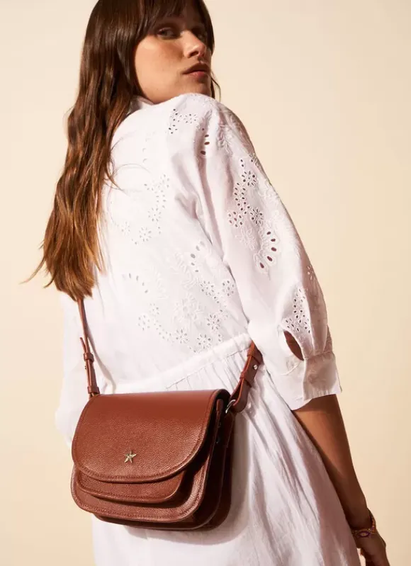 Sac Besace En Cuir Camel Suny Sud Express