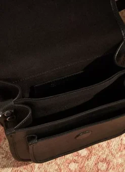 Sac Besace En Cuir Noir Suny Sud Express
