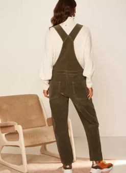 Salopette En Velours Kaki Sary Sud Express