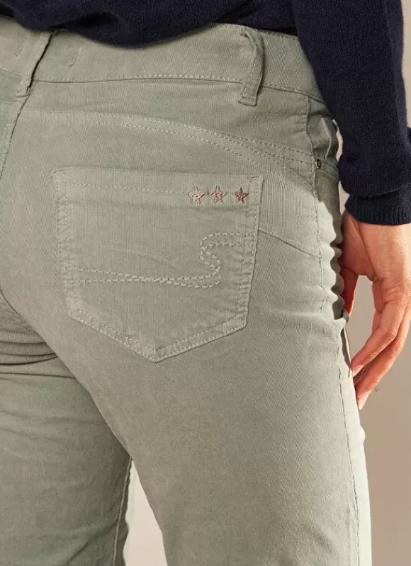 Slim En Velours Cotele Amande Pasha Sud Express