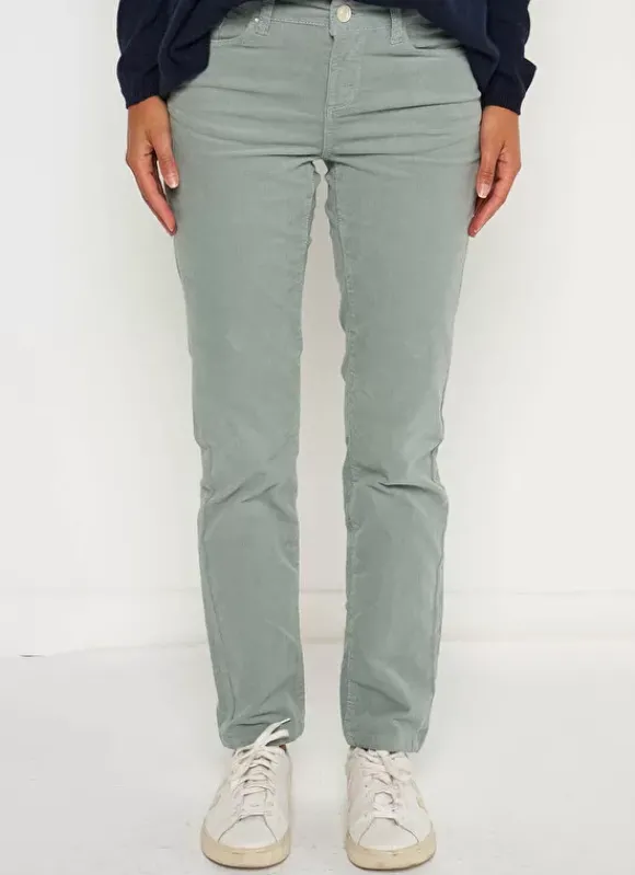 Slim En Velours Cotele Amande Pasha Sud Express