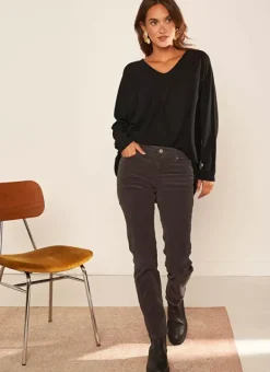 Slim En Velours Cotele Plomb Pasha Sud Express