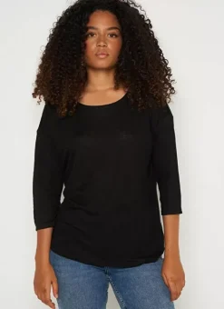 Tee-Shirt Basique Noir Tonia Sud Express