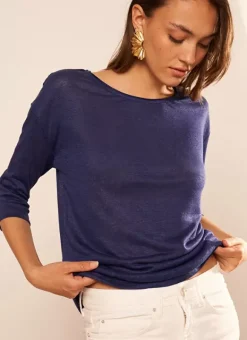 Tee-Shirt Col Rond Bleu Tonia Sud Express